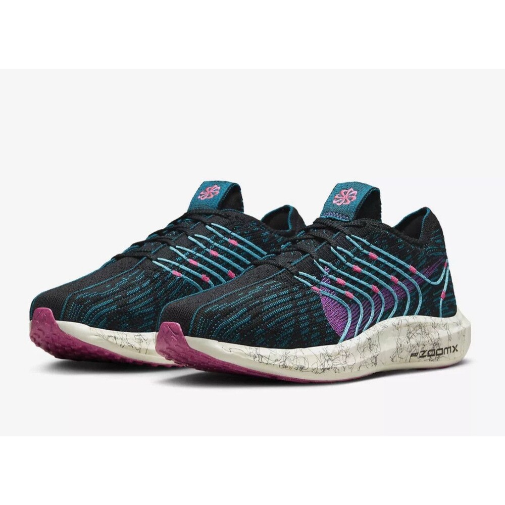 Nike Pegasus Turbo Next Nature Women Size 8 Road Running Shoes Black FJ2975-001
